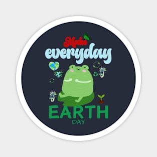 happy funny  earth day 2024 gift april 22 Cute Teacher  Lover Rainbow Magnet